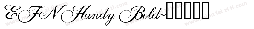 EFN Handy Bold字体转换